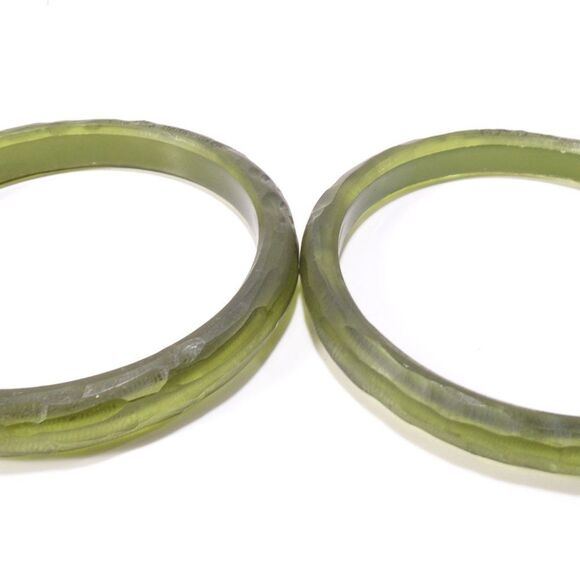 Pono  by Joan Goodman  Granite Elliptical Round Carved bangle Bracelet  NWOT 190 - Picture 16 of 16